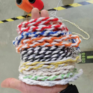 Bán Buôn Cao Nặng Công Hợp Giá Thấp 0.6S 4Plies Twist Tái Chế Bông Lau Sợi - Product Image 1