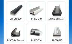 Conception personnalisée Rampe <span class=keywords><strong>de</strong></span> <span class=keywords><strong>seuil</strong></span> <span class=keywords><strong>de</strong></span> <span class=keywords><strong>porte</strong></span> <span class=keywords><strong>de</strong></span> garage/conteneur Bande d'étanchéité inférieure en <span class=keywords><strong>PVC</strong></span> - Product Image 5