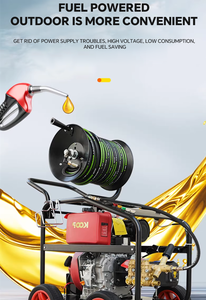 Laveuse à jet haute pression à mazout <span class=keywords><strong>diesel</strong></span> 180bar 30lpm avec pompe fiable et machine de dragage de tuyau de <span class=keywords><strong>moteur</strong></span> Machine de dragage d'égout - Product Image 2