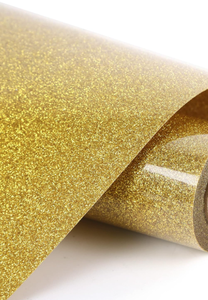 <span class=keywords><strong>Vinyle</strong></span> de transfert de chaleur <span class=keywords><strong>doré</strong></span> pailleté 12 "X 15 ft pailleté HTV pour chemises Fer sur <span class=keywords><strong>vinyle</strong></span> Facile à couper et à désherber Compatible avec Likcut - Product Image 2