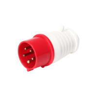 Prises et fiches murales industrielles HFE 380V 16A 3p+n+e IP44 (norme IEC 60309-1-2) 5 broches