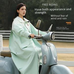 Impermeable Duradero para Adultos, Poncho de Lluvia Largo Reutilizable con Capucha, para Senderismo, <span class=keywords><strong>Ciclismo</strong></span>, Viajes al Aire Libre - Product Image 1