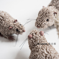 La peluche chat réversible originale-Ornement d'horreur chat et souris noirs hurlant pour Halloween