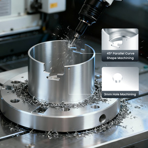 Servizio di Fresatura e Tornitura CNC a 5 Assi per Anelli in Alluminio Personalizzati, Parti Metalliche di Precisione Lavorate - Product Image 1