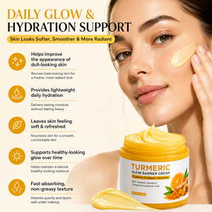 Creme Facial Reparador Iluminador Anti-Envelhecimento com Vitamina C e Cúrcuma para Cuidados Faciais Hidratante Removedor de Manchas Escuras Uniformiza o Tom da Pele - Product Image 3
