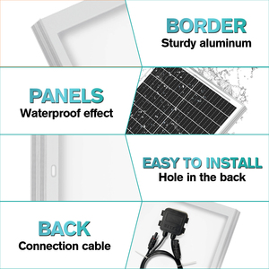 Bảng điều khiển năng lượng mặt trời PV 100W 200W 300W 400W mô-đun khung đen kính đôi nửa tế bào hệ thống mái Mono Tấm Pin Mặt Trời sử dụng hệ thống mái - Product Image 6