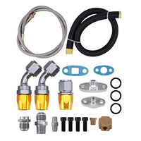 MaXpeedingrods Kit Turbocompresseur T3 T4 Intercooler et Collecteur pour Honda D15 D16 D15Z1 D16Z6 D16Y7 D16Y5 D16Y8