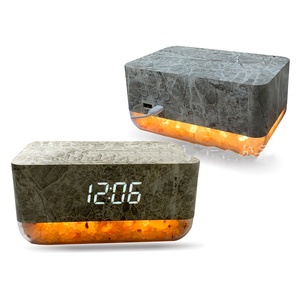 Đồng hồ báo thức kỹ thuật số thông minh Muối Himalaya đa chức năng đầu giường không dây sạc LED ánh sáng ban đêm Loa Điện Tử tiêu dùng - Product Image 6