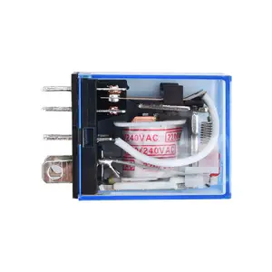 AC 220V 코일 전원 릴레이 LY2NJ 작은 릴레이 Om ron 모듈 DPDT 8 핀 LED 램프 표시