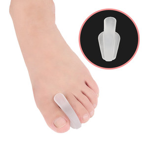 JOGHN Correcteur d'hallux valgus à trou unique en SEBS, espaceur d'<span class=keywords><strong>orteil</strong></span> pour orteils superposés, soulagement de la douleur, soin des pieds, <span class=keywords><strong>séparateur</strong></span> d'orteils - Product Image 4