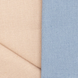 Tissu tissé en fil extensible effet lin 21S, tissage uni, couleur kaki, pour vêtements de travail, vêtements décontractés, en stock - Product Image 3