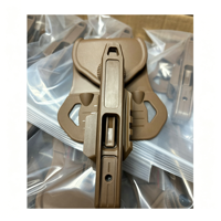 Clip de ceinture universel rotatif en polymère à connexion rapide, réglable, pour la randonnée en plein air, le camping, accessoires de matériel, noir, durable