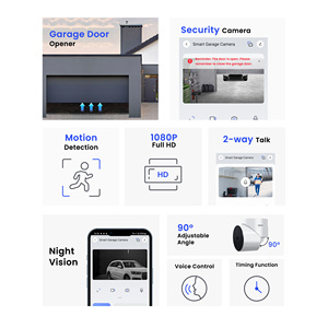Ouvre-porte de garage intelligent Tuya Smart Life WiFi, télécommande, audio bidirectionnel, caméra de sécurité - Product Image 2