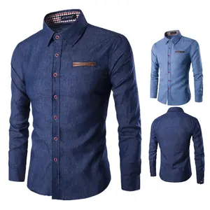 Men's Shirts Man Shirt Solid Color Can Be Customized