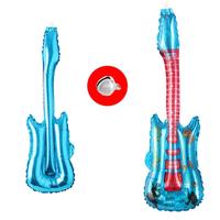 Ballons en forme de guitare, instrument de musique, globos de guitare pour la décoration de fête à thème rock and roll, disco, jouet gonflable pour anniversaire
