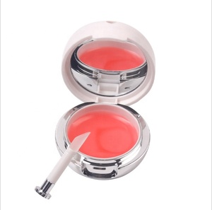 ISMAN Luxury 13g White Lip Mask Box With Mirror Silicone Brush Empty Concealer Compact Plastic Lip Balm Cosmetic Packaging - Product Image 5