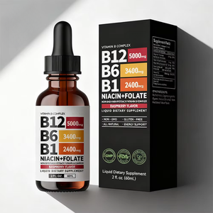 Compléments alimentaires Tianyuan Vitamine B12 + B6 Complexe de vitamines B tout-en-un en gouttes liquides pour la fonction immunitaire et le métabolisme énergétique. - Product Image 1