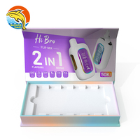 Boîte d'emballage de cartouche vide résistante aux enfants, personnalisée, de qualité supérieure européenne, avec impression UV, boîte magnétique avec insert en EVA