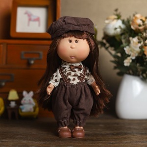 Muñeca Tradicional Mini de Moda, Linda Niña <span class=keywords><strong>Morena</strong></span> con Suave Aroma a Vainilla, Juguete de Peluche para Niños - Muñecas Little Mia Pet - Product Image 2