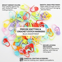 Épingles de sécurité en plastique colorées, marqueurs de tricot faits à la main, accessoires de confection, marqueurs de points verrouillables, clips de crochet, épingles en plastique