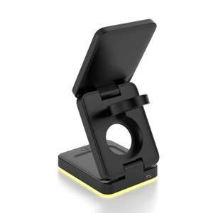 超薄型15W 3-in-1折りたたみ式タブレットワイヤレス充電器/スマホホルダー/マグネット式折りたたみ/急速充電ステーション - Product Image 5