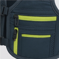 Gilet de course d'hydratation léger avec flacon souple, vessie détachable, bandes réfléchissantes et tissu en maille respirant