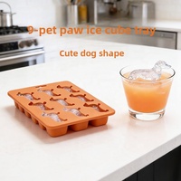 Moule à glaçons en silicone de qualité alimentaire FDA Wayhive, forme de chiot de dessin animé, 9 cavités, pour chocolat, personnalisable