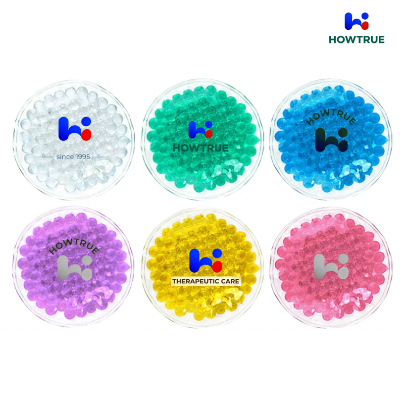 Custom Design Round Aqua Pearls Reusable Hot/Cold Gel Ice Packs Pain Relief Compress Pack Attractive Promotional Gifts Class I