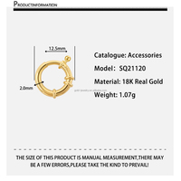 Fermoir connecteur résultats de bijoux en or pur véritable fermoir en or jaune pour collier accessoire en or bricolage