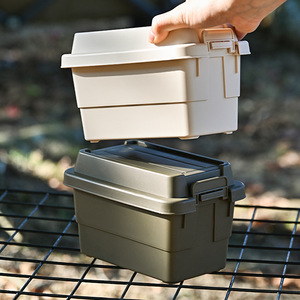 Plastic Outdoor Desktop Storage Box Rectangle Eco-Friendly Food Container Camping Use - Product Image 3