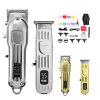 Lanumi LM-2023 Kit de tondeuse à cheveux professionnelle sans fil en acier inoxydable étanche IPX8 avec batterie 2500mAh, recharge USB électrique 5W CN;GUA