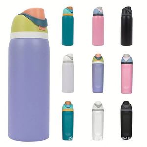 Venta al por mayor de fábrica OWA Botella térmica de acero inoxidable de doble capa sin BPA con aislamiento al vacío para bebidas frías/calientes de 16oz, 19oz, 24oz, 32oz con pajita - Product Image 2
