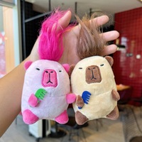 Offre Spéciale Peluche Mignon Pendentifs Capivara Jouets En Peluche Capybara Jouets Simulation Capybara En Peluche Porte-clés Sac D'école Pendentif