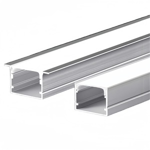 รางอลูมิเนียมรูปตัวทีสำหรับติดตั้งไฟ LED แบบเส้น ระบบรางสำหรับตกแต่งไฟในตู้  โปรไฟล์อุตสาหกรรมเคลือบผิวอะโนไดซ์ - Product Image 1