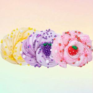 Juguetes Montessori a granel, juguete blando de comida de juguete, estilo pastel de fresa en rodajas, slime de mantequilla blanco y rosa, paquete de regalo para niños, kit de slime DIY - Product Image 6