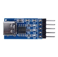 CH340N USB-C - TTL Seri Adaptör Tip-C - TTL Seri Port Modülü 5V USB - Seri Dönüştürücü MCU Program İndirme Hata Ayıklama Kartı