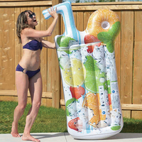 Flotador Inflable Gigante para Bebidas, para Adultos, de Alta Calidad, para Exteriores, Colchoneta Flotante, Balsa Inflable para Agua
