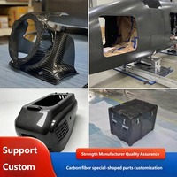 Carcasa de Fibra de Carbono Personalizada, Ligera, de Alta Resistencia y Duradera, Fabricante OEM/ODM, Carcasa para Equipos con Forma Especial