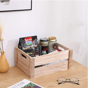 Giỏ Gỗ Dung Tích Lớn Thủ Công Tùy Chỉnh Hộp Thùng Gỗ Đa Năng - Product Image 2