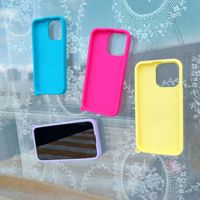 Ventouse liquide de couleur unie de vente chaude avec étui de téléphone de lanière pour iPhone 16 15 14 13 12 11 pro max couverture arrière antichoc