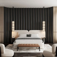 Meubles de chambre à coucher luxueux, cadre de lit en tissu velours, taille Queen ou King, lit rembourré moderne et élégant pour la maison