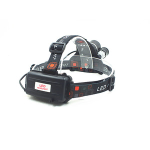 Lampe frontale à 3 LED en alliage d'aluminium, lampe frontale rechargeable haute intensité T6, lampe torche à trois lumières pour usage extérieur - Product Image 5