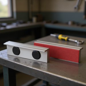 Fervi Paire de protège-mâchoires magnétiques recouverts de fibres pour étaux d'établi - Product Image 2