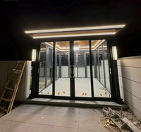 Véranda Modulaire Quatre Saisons Moderne en Aluminium et Verre pour Jardin, Villa, Utilisation Extérieure – Vente en Gros, Fabrication Personnalisée