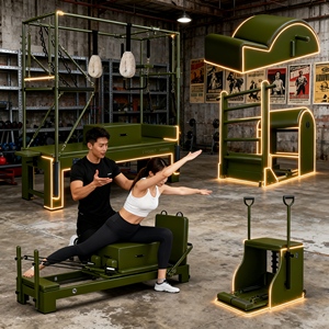 Máquina <span class=keywords><strong>de</strong></span> Pilates Reformer Plegable en Oferta para Gimnasio en Casa, Diseño Compacto con Soporte - Product Image 5