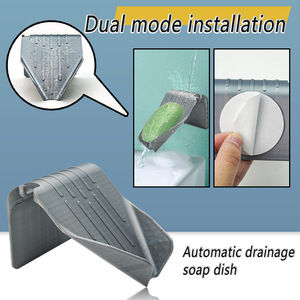 Soap Dish Versatile Installation Sturdy Container for Shower Bathroom Gym - Product Image 3