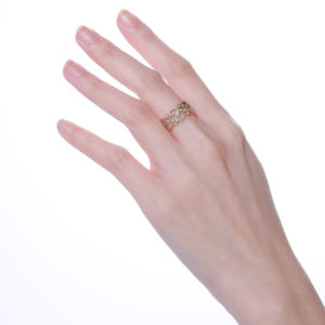 Vente flash, bague en or jaune massif 18 carats de haute qualité, vintage, véritable, avec diamant naturel, idéale pour les fiançailles, collection de bijoux fins - Product Image 5