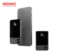 Envío DDP, Batería Externa Magnética Inalámbrica de Alta Calidad, 12V 1.5A, Li-Polímero, 20W, Carga Rápida, 5000mah, Delgada y Mini, Directo de Fábrica