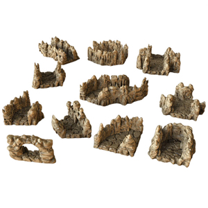 Paredes <span class=keywords><strong>de</strong></span> Poliresina en Miniatura Personalizadas, Pintadas a Mano, para Juegos <span class=keywords><strong>de</strong></span> Rol, Fantasía 3D, Cristales Dispersos, Túneles <span class=keywords><strong>de</strong></span> Goblins, Terreno para Juegos <span class=keywords><strong>de</strong></span> Guerra - Product Image 3