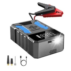Jump Starter with Air Compressor Car Jump Starter With Air Pump Portable Car Battery Jump Starter Power Bank with Tyre Inflator